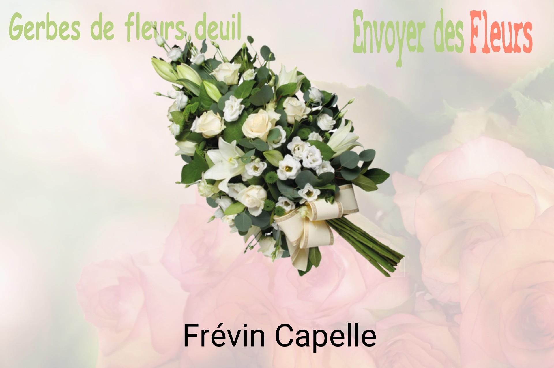 Gerbe de fleurs de deuil livrée à Frévin-Capelle
